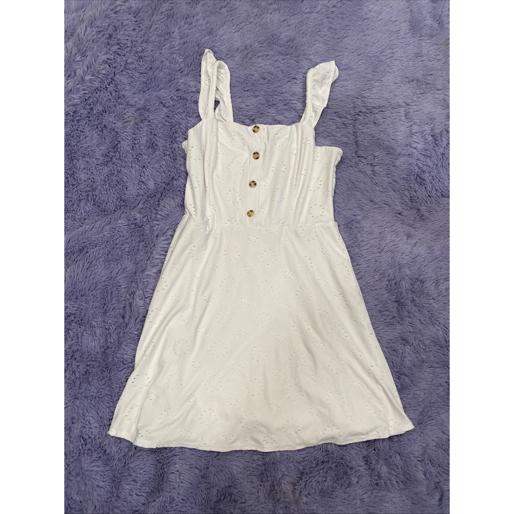 AS U WISH White‎ Size Large   Lined Summer Dress